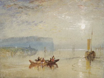 Scène sur la Loire, près des Coteaux de Mauves, vers 1830